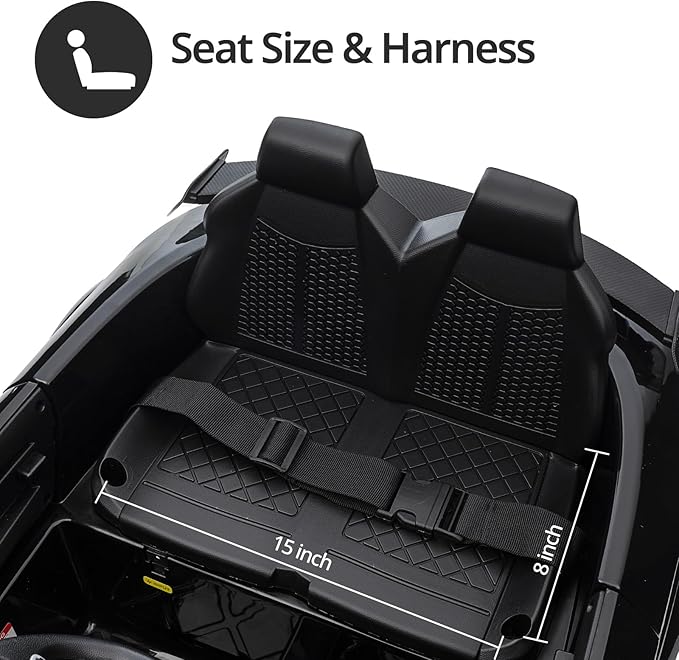 Licensed Audi Electric Kids Car, 12V Kids Ride-on Toy Car for Toddlers w/Remote - Black