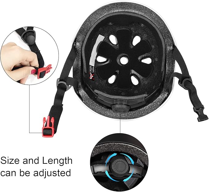 Kids Helmet, Toddler Adjustable Kids Ages 3-8 Years Old Boys Girls Multi-Sports Safety