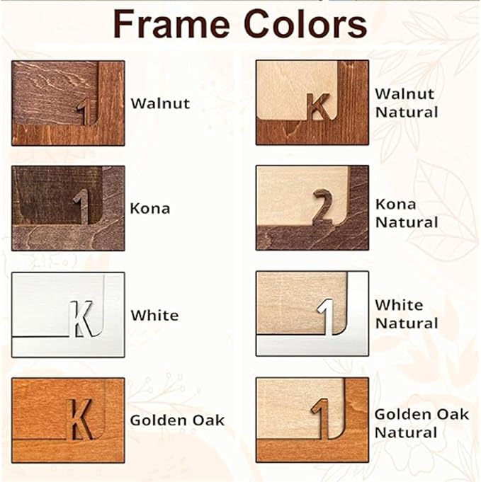 Personalized My First Year Photo Frame | 12 Months Picture Frame For Baby First Year | Displays Two 4x6 Photo and Twelve 2x3 Pictures | Birthday Party Decor Newborn Memory Keepsake, Design 08