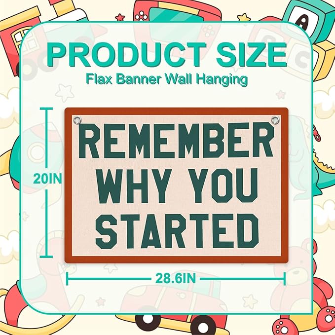 Inspirational Banner, Motivational Wall Decor, Positive Affirmations Wall Hanging, Vintage Banner Flag, Wall Flag Home Living Room Gym Dorm Office Decor, Banner for Room