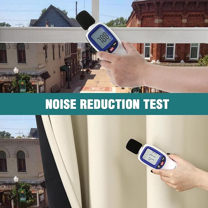 ChrisDowa 100% Blackout Curtains 72 inch Long for Bedroom with Black Liner, 2 Thick Layers Total Blackout Thermal Insulated Grommet Window Curtains 2 Panels Set (Light Beige, 42 x 72 Inch)