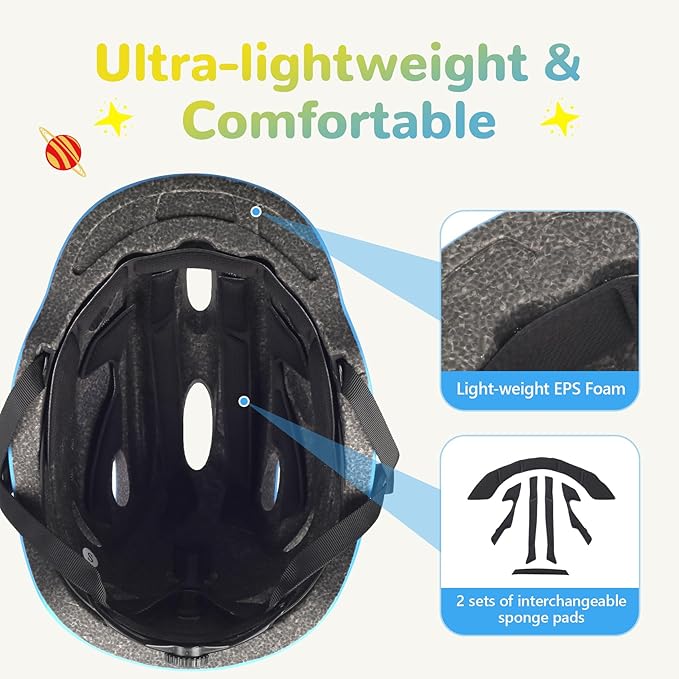 Kids/Youth Bike Helmet for Boys Girls and Teens, Adjustable and Multi-Sport for Bicycle, Kick Scooter, Skateboard, Roller/Inline Skate