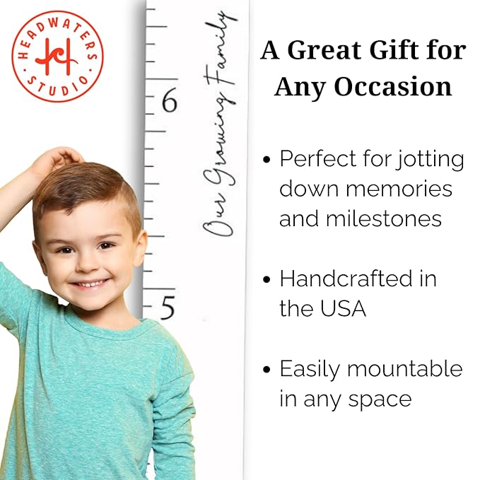 Boho Growth Chart for Wall - Height Board Growth Chart Wooden Growth Chart for Wall Kids Measuring Chart for Wall Height Chart Growth Chart for Kids (Love Grows Here, White)