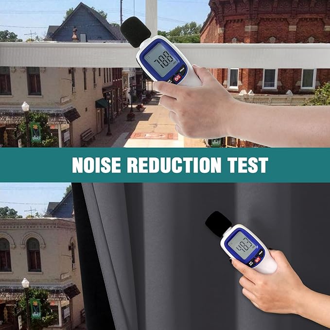 ChrisDowa 100% Blackout Curtains 102 inch Long for Bedroom with Black Liner, 2 Thick Layers Total Blackout Thermal Insulated Grommet Window Curtains 2 Panels Set (Dark Grey, 52 x 102 Inch)