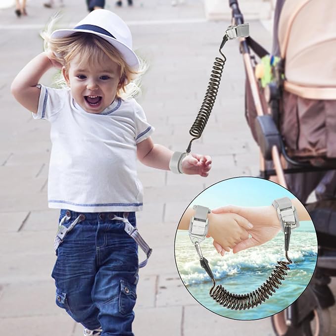 Accmor Toddler Leash Baby Dinosaur Backpack Harness with Anti Lost Wrist Link, Cute Mini Child Daycare Bag with Tether Hold Kids Close While Outdoor Walking for Baby Boys Girls