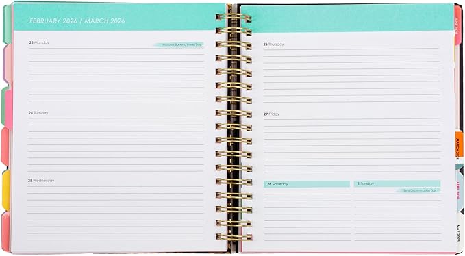Votum August 2025 to January 2027 Large Back to School Academic Planner- Daily, Weekly & Monthly Organizer with Pens, Stickers, Sticky Notes, and a Sturdy Cover - Organized Chaos Pink