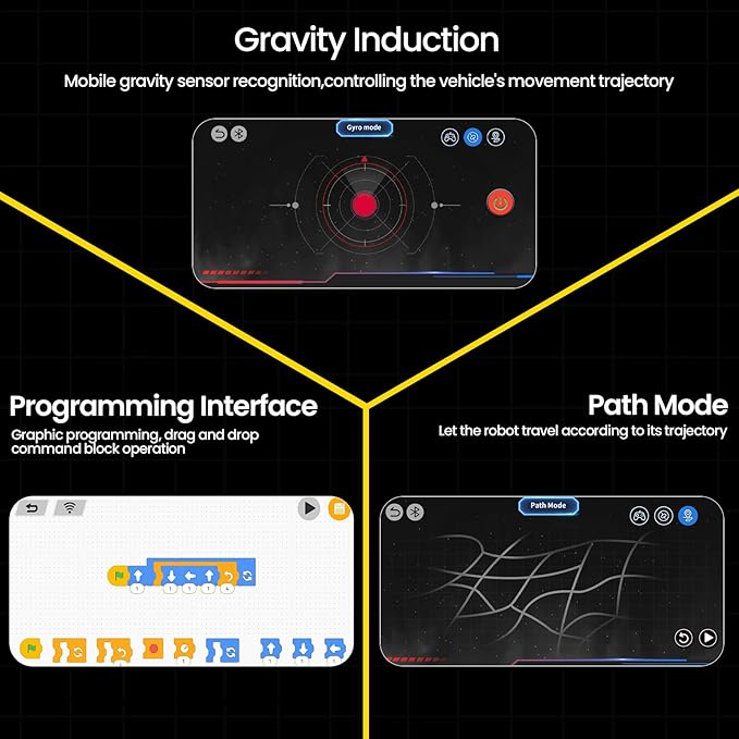 5-in-1 STEM Robot Building Kit for Kids Ages 8-16, Remote & App Controlled, Rechargeable Engineering Learning DIY Coding Toy, Educational Building Blocks Gift for Girls & Boys (673 PCS)