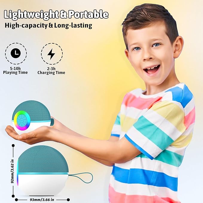 Karaoke Microphone Machine Toys for Kids Adults, Mini Portable Bluetooth Speaker with 2 Wireless Mics, Christmas Birthday Gifts for Boys Girls Ages 3 4 5 6 7 8 9 10 11 12+ Year (Green)