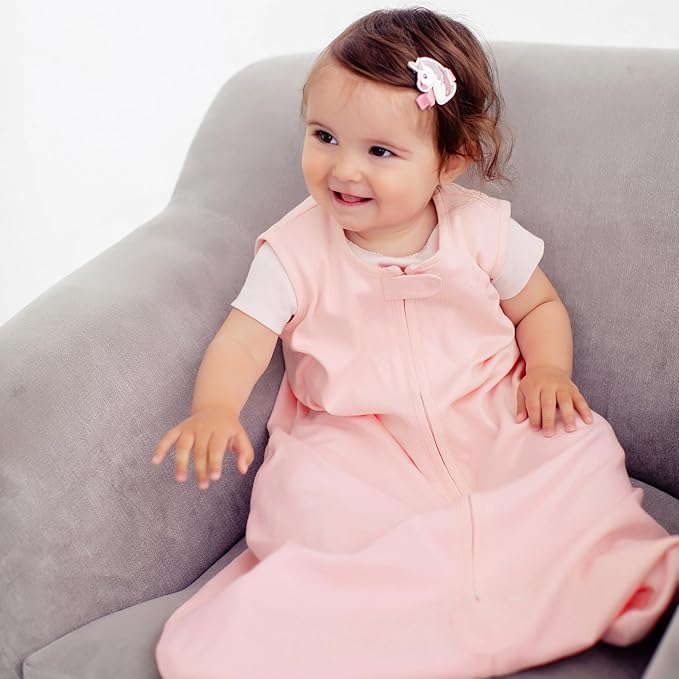 Mama Cheetah Baby Sleep Sack 0.5 TOG, Organic Cotton Baby Wearable Blanket with Two-Way Zipper, Swaddle Transition Baby Sleeping Bag for Newborn Infant Toddler Boy Girl, 12-18 Months