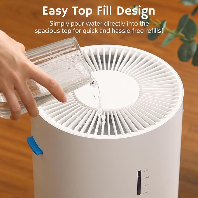 Airthereal 2-in-1 Air Purifier + Humidifier Combo for Large Room up to 1325 ft², 3-Stage Filters, Air Quality Monitor and Quiet Sleep Mode, Evaporative Humidifier with Auto Humidity Monitor, AEH300