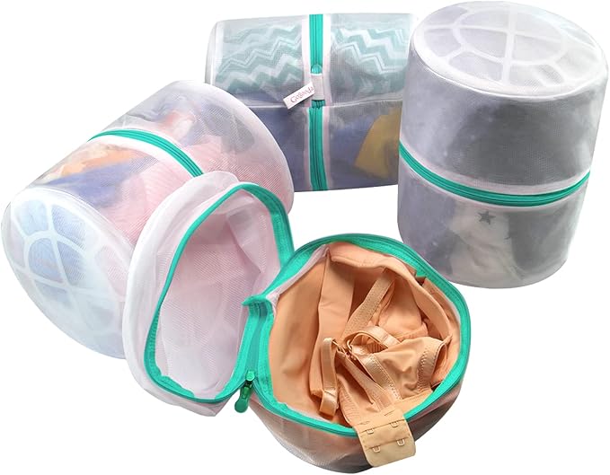 Bra Wash Bags, GOGOODA 4 Pack Underwear Laundry Mesh Bags for Delicates Baby Cloth Sock