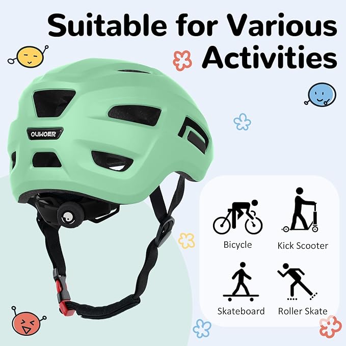 Toddler/Kids Bike Helmet, Adjustable and Multi-Sport, from Infant to Schoolchild, 2 Sizes