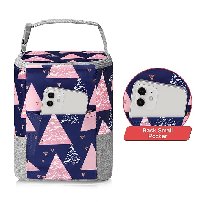 Accmor Breastmilk Cooler Bag, Baby Bottle Cooler Bags, Insulated Bottle Cooler Tote Bags On The Go, Fits 4 Large 8oz Bottles, for Nursing Mom Daycare Travel