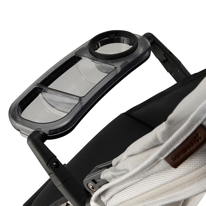 Snack Tray Fits for UPPAbaby Vista V3/Vista V2/Vista/Cruz/Cruz V2/ RumbleSeat/RumbleSeat V2, Updated Snack Tray with Two Snack Compartments & Cup Holder, Quick Attachment, Stroller Accessories