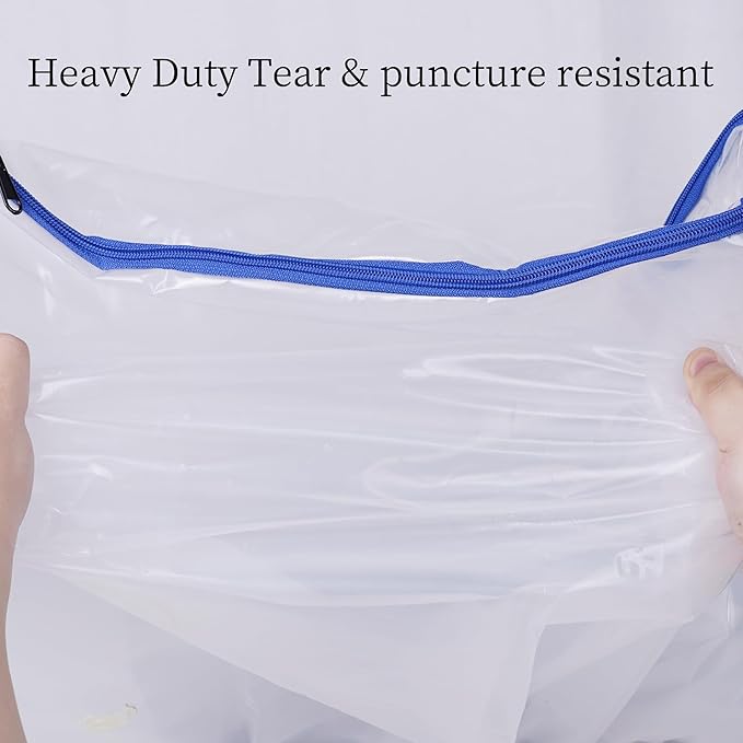 Full Mattress Bag for Moving and Storage Cover -5 Mil Zipper Plastic Waterproof Mattress Storage Bag,77x56x14 inches,1 Pack