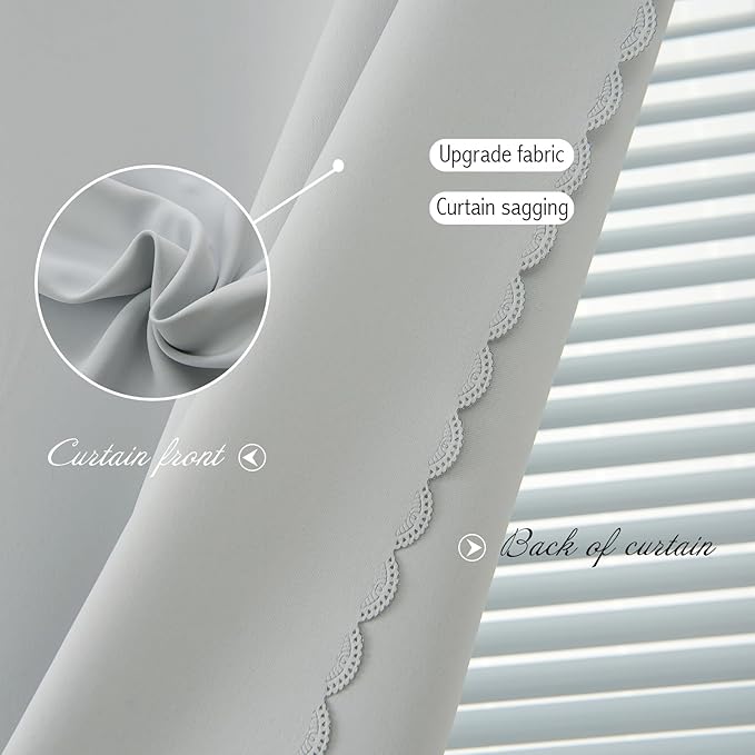 self Adhesive Curtains Portable Blackout Curtain Simple and Easy to Install Bedroom Window Thermal Lnsulated Kitchen Room Darkening Black Small Drapes, 59" W X 59" L, White, 1 Panel