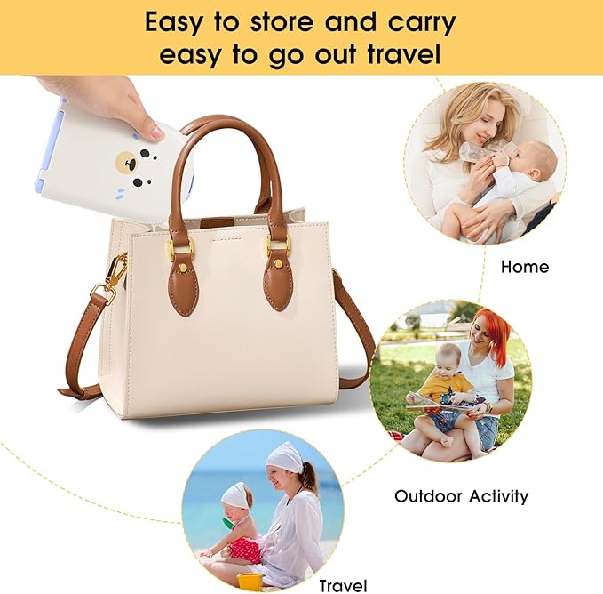 Portable Baby Bottle Brush Set - 7 in 1 Baby Bottle Cleaner Kit, Baby Travel Essential Bottle Washing Kit with Silicone Bottle Brush, Nipple Brush, Straw Brush, Drying Rack for Home and Travel (Blue)