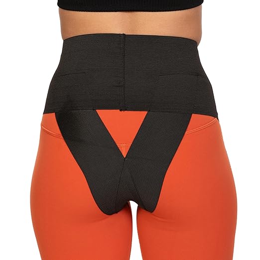 Women’s Pelvic Orthotic Support Belt ― Uterus Girdle for Prolapsed Bladder | Vulvar Varicosities | Postpartum Recovery | Dysfunction Pain Relief - High Waist (Black - Small)