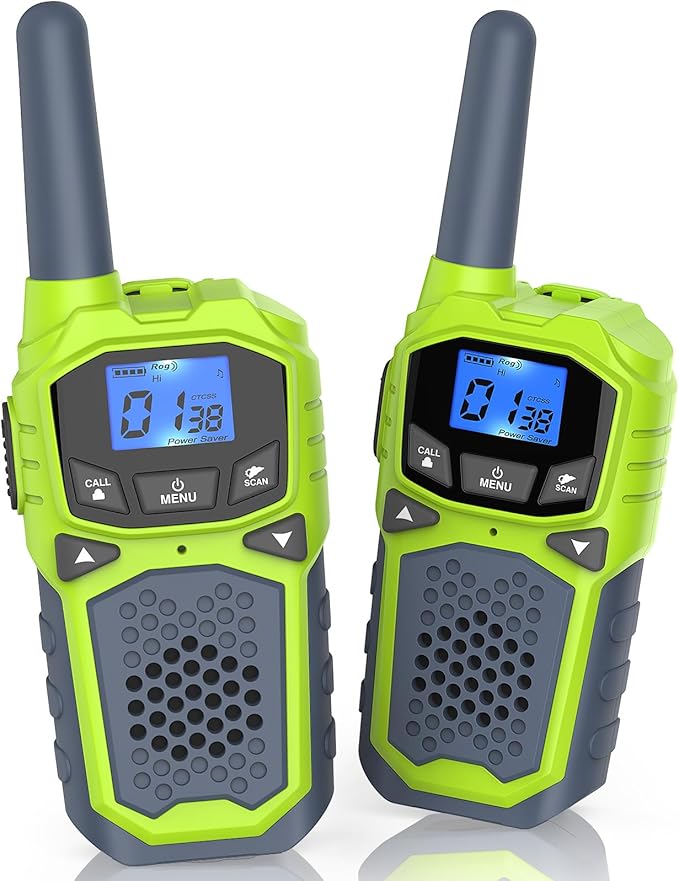 Walkie Talkies for Kids,Long Range 2 Way Radio 22CH VOX,Birthday Gift,Family Walkie Talkie for Camping Hiking Indoor Outdoor，Toys Gifts for 6-12 Years Old Boys Girls（No Batteries）
