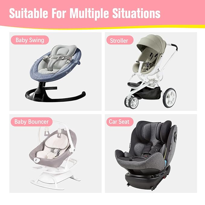 KAKIBLIN Baby Travel Pillow, Pillow for Head and Neck, Upgraded Baby Neck Support Pillow for Car Seat,Pushchair,Travel (Bear)