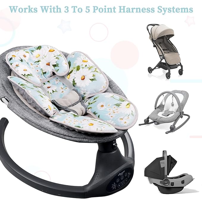 Pea Pod Baby Head Support for Newborn, 2 in 1 Infant Head Body Support for Girls Extra Soft Breathable Cushion Insert