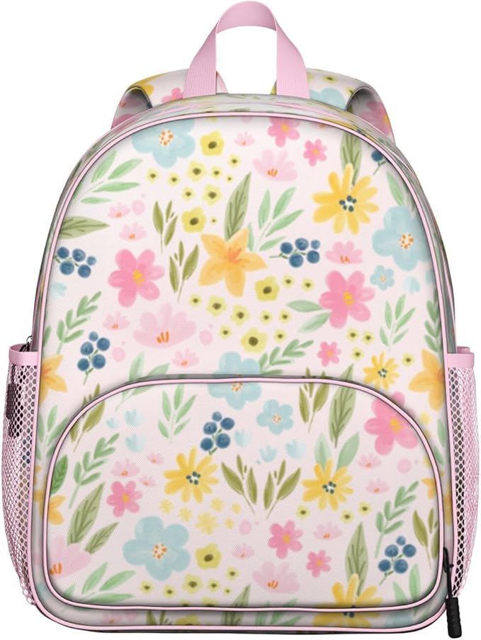Toddler Backpack for Girls 3-8: Preschool Kindergarten Backpack - Cute Kids Backpacks for Girls-Floral