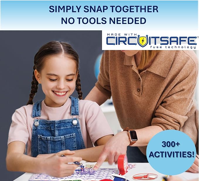 Snap Circuits Classic SC-300 Electronics Exploration Kit | Over 300 Projects | Full Color Manual Parts | STEM Educational Toy for Kids 8+ 2.3 x 13.6 x 19.3 inches