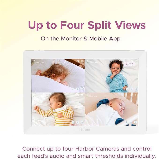 Smart Baby Monitor with 10” Tablet - The Most Reliable Way to Monitor Your Baby with or Without Internet - Private & Secure - Travel Friendly - Supports 2+ Cameras - Lifetime Membership