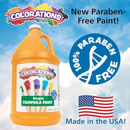 Colorations Tempera Paint, Gallon Size, Turquoise, Non Toxic, Vibrant, Bold, Kids Paint, Craft, Hobby, Fun, Art Supplies (Item # GSTTU), 1 Gallon