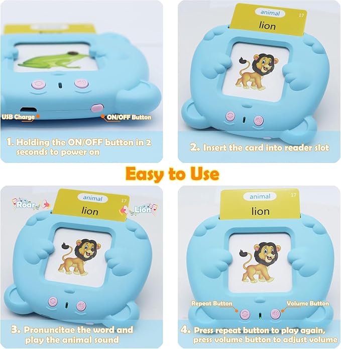 MAYAPHILOS 510 Sight Words Brazilian Portuguese and English Talking Flash Cards, Learn Portuguese for Kids Portuguese Language Learning Speech Therapy Toys for Toddlers