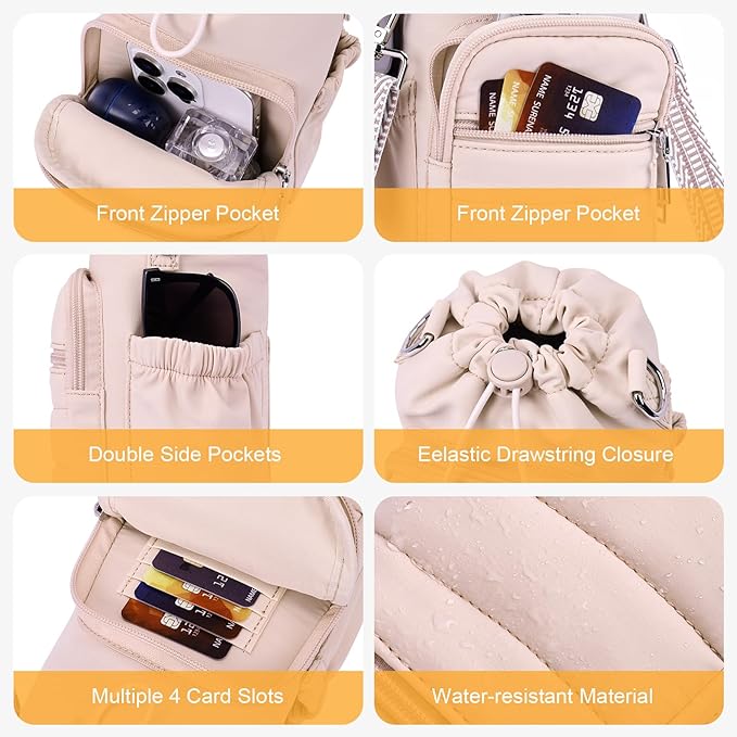 Water Bottle Bag 40 oz Crossbody Holder for Walking Hiking Insulated Carrier Purse with Adjustable Strap