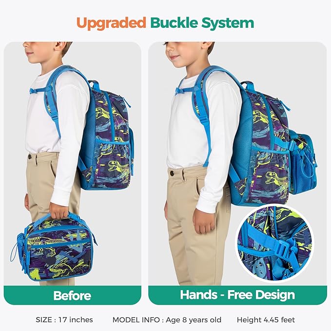 Choco Mocha Tie-Dye Backpack for Boys, Elementary School Backpack for Boys Ages 6-8 Kids Kindergarten Backpack Bookbag 17 Inch with Chest Strap, Blue Black