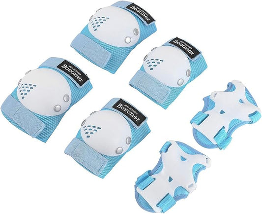 BOSONER Kids/Youth Knee Pad Elbow Pads for Roller Skates Cycling BMX Bike Skateboard Inline Rollerblading, Skating Skatings Scooter Riding Sports