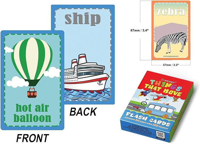 Creanoso US Schools and Learning Flash Cards Series (2-Deck)