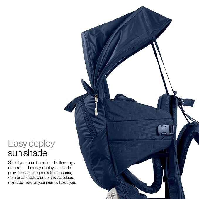 Vandra™ River - Scandinavian Hiking Baby Carrier Backpack - Gravity Lock™ Hard-Shell Frame - Nest Child Carrier for Toddler & Kids - Dust Bag, Alu Tag & More Included