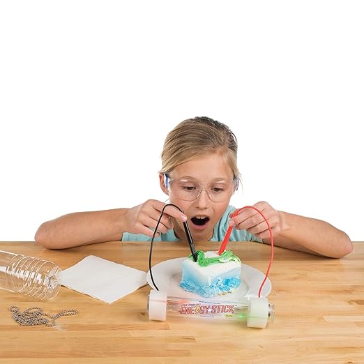 Steve Spangler Science Energy Stick Conductor - Experiments for Kids - Learn About Electricity, Insulators & Conductors - Great Stocking Stuffer