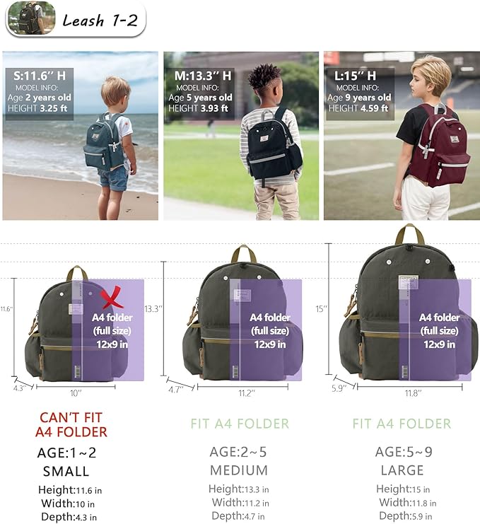 Toddler Backpack for Toddlers 1-2: Baby kids Backpack for daycare Boys Girls