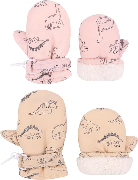 Toddler Gloves Kids Mittens Winter Warm Lined Fleece Gloves Waterproof Snow Baby Mitten for Boys Girls
