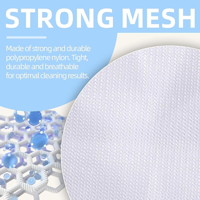 Mesh Laundry Bags, Mesh Wash Bags, Durable Mesh Structure with Strong Zipper, Suitable for Underwear, Delicate Clothes, Pants, Shoes, Socks Washing (Small Fine Mesh, Large 20 * 24in*4pcs)
