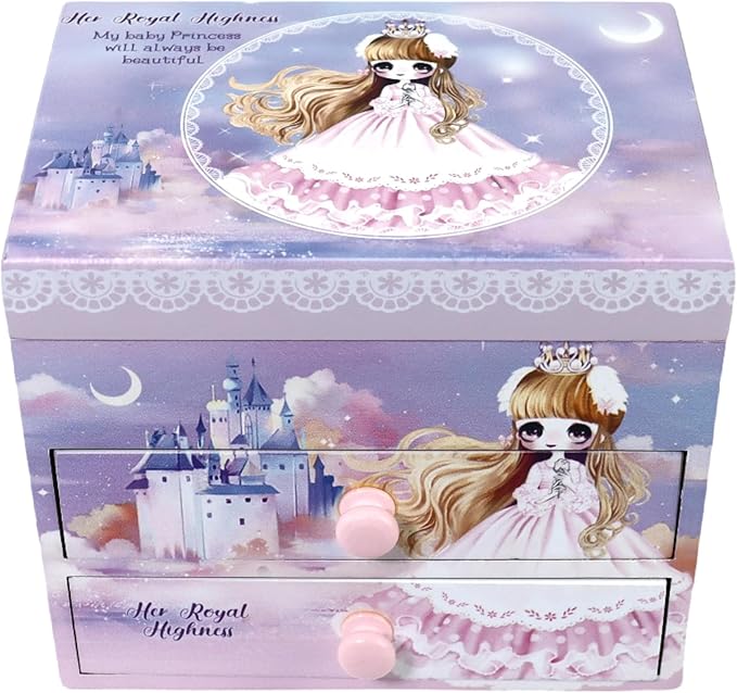 Music Jewelry Box for girls purple girls jewelry box Little girl birthday christmas Gift kids jewelry box Organizer