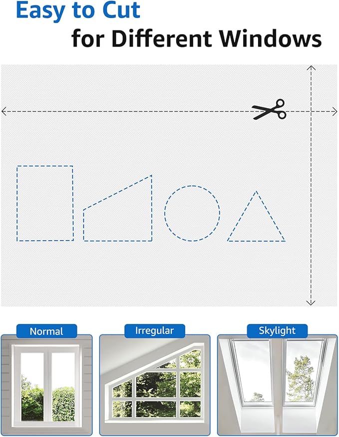 Sumobaby Blackout Curtains Portable 42"x60",No Drill Black Out Window Cover with Heat-Resistant Hook&Loop Tapes,100% Blackout Shades,Thermal Insulated Window Blinds for Home,Nursery(1 Panel,White)