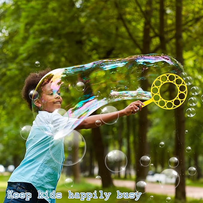 Big Bubble Wands Set, 14pcs Random Color Plastic Giant Bubble Wands Bubble Maker Kids Summer Toy for Outdoor Activities