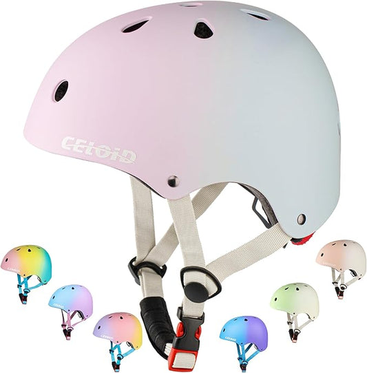 Kids Bike Helmet,Toddler Skateboard Helmets for Ages 2-3-5-8-14 Years Boys Girls，Adjustable Multi-Sport Bicycle Skateboarding Football Roller Skating Scooter Rollerblade Balance Bike Helmet