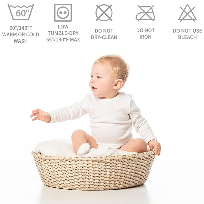 BEDLORE Waterproof Mattress Protector Crib, 2 Pack Soft Gray Mattress Pad, Noiseless Machine Washable Mattress Cover, Ultimate Protection for Your Baby's Crib Toddler Bed (52''x28'')