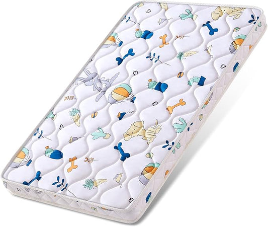 Baby Bassinet Mattress 32x 18 inches- Firm Support and Comfort Premium Foam,Noiseless and Odorless,Hypoallergenic Small Crib Mattress, Fits Moses Basket, Dual Sided with Soft Breathable Fabric