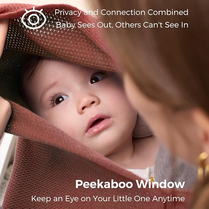 Momcozy Nursing Cover for Breastfeeding, Soft Privacy Poncho, Multi-Use Nursing Shawl, Portable Breast Feeding Covers for Women, Includes Laundry Bag (Rose Taupe)