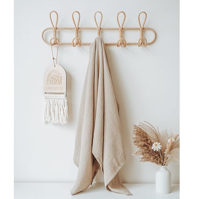 Konssy Muslin Nursing Cover for Breastfeeding, 360° Full Privacy Breathable 100% Cotton Breastfeeding Cover, Multi-use Carseat Canopy