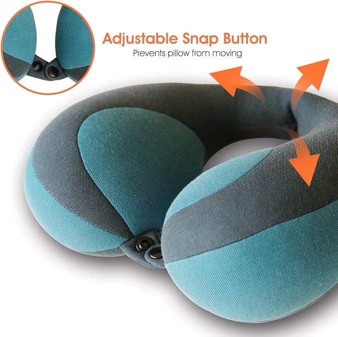 INFANZIA Chin Supporting Travel Neck Pillow, Comfortably Supports and Helps Support Head and Neck - Gifts for Toddler/Child/Kids, Blue