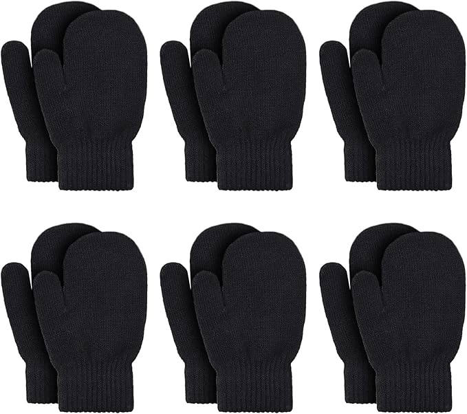 Baby Winter Mittens Toddler Stretch Knit Gloves Magic Warm Glove for Baby Boys Girls
