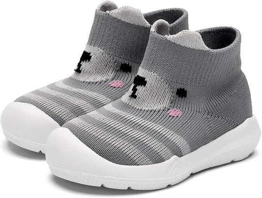 Engtoy Baby Shoes & Socks - Non-Slip Breathable Slippers with Soft Rubber Sole - Baby Boys & Girls Slip On Sneakers